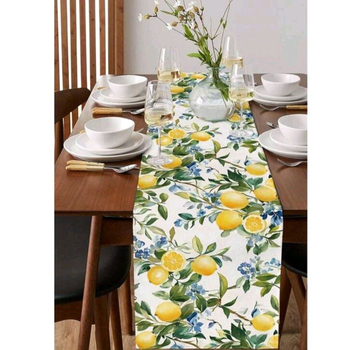 2 buc 50 lei Napron,traversa masa cu imprimeu  lamai