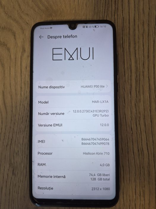 Vand telefon Huawei P30 Lite