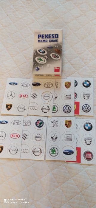 Joc de memorie "Mărci de mașini"