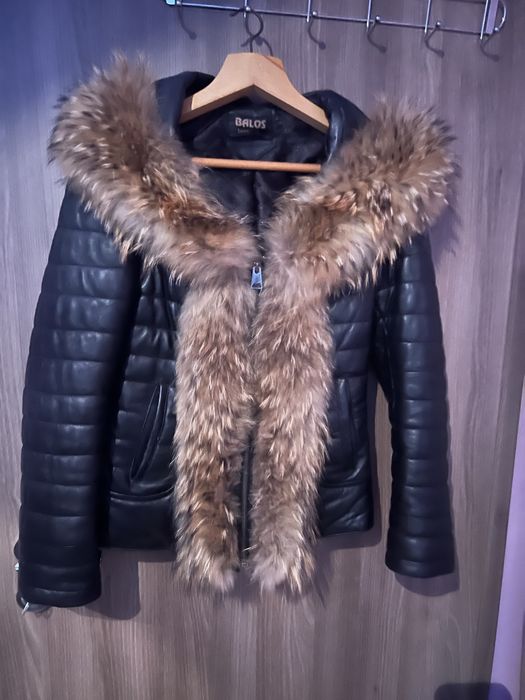 Кожено яке с пух