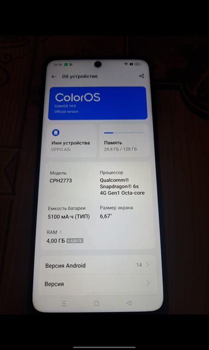 Oppo A5i 128 Gb Original