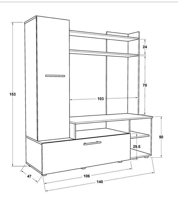 Секция шкаф от салон/студио