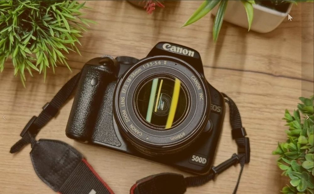 Canon 500D+Объектив+вспышка. Идеальный для новичка! + Подарок