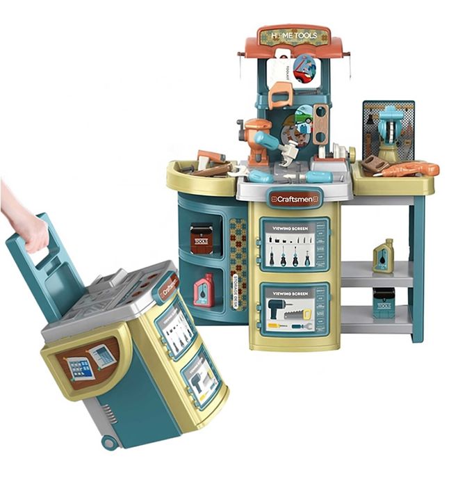 НАМАЛЕНА ЦЕНА Портативен комплект 2в1 - домашна работилница за деца