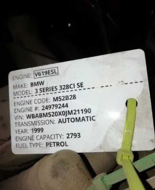 Двигатель M52B28 BMW 3 series 328ci