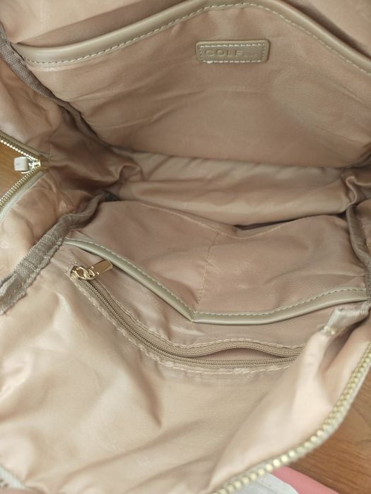 Градска раница Golf Quality в бежово. Нова!