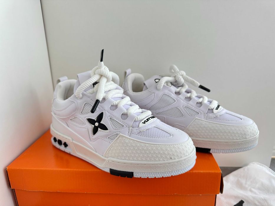 Adidasi Louis Vuitton Skate LV Full White Nou - Full Box