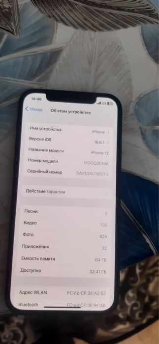 Айфон 12 64гб оригинал