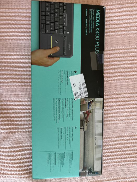 Клавиатура безжична LOGITECH K400 PLUS BLACK