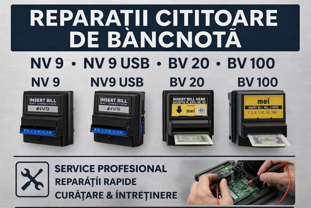 Reparatii cititoare de bancnota
