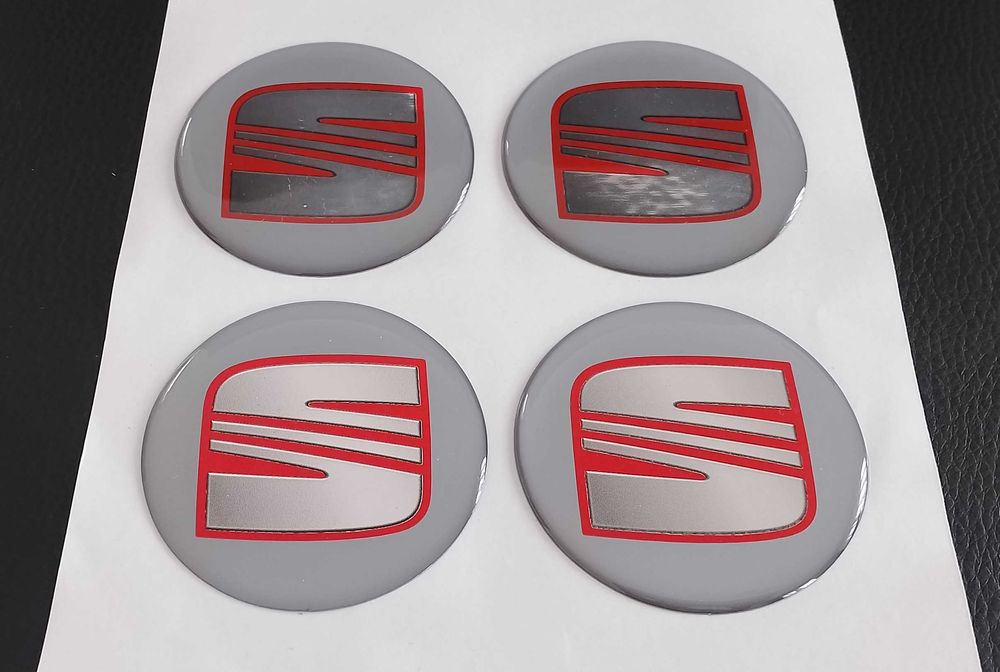 Стикери Силиконови За Джанти 60мм / за Citroen Ситроен / черни декорат