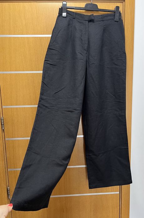 Нов черен сет комплект лен Rezerved