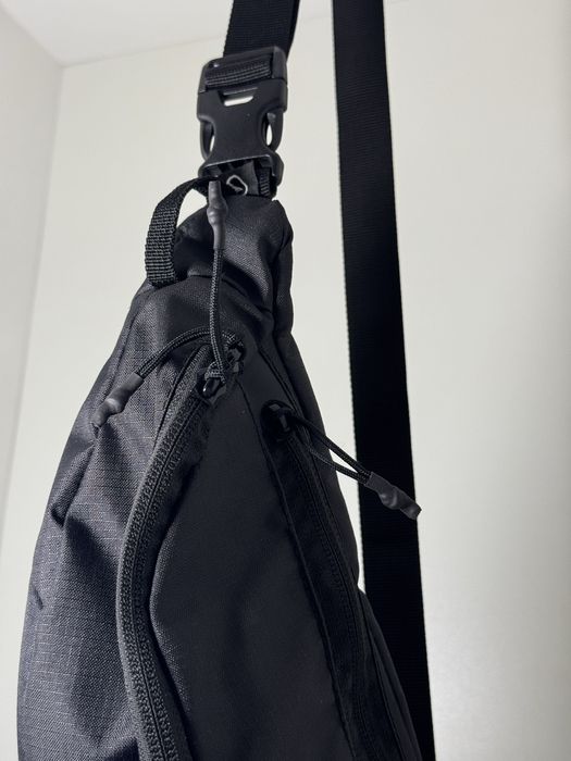 Borseta ripstop 2 buzunare, neagra