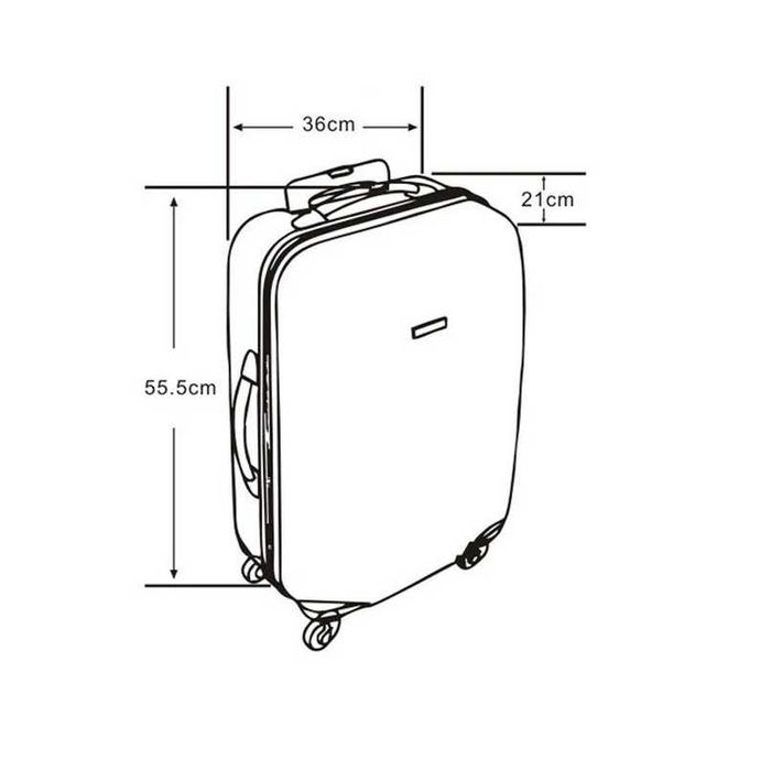 Куфар с колелца Mercado Тrade, 33л., Син