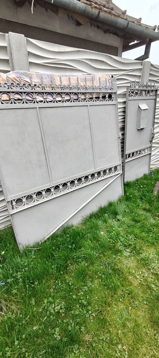 Poarta auto 3.5m + access auto 80cm fier forjat