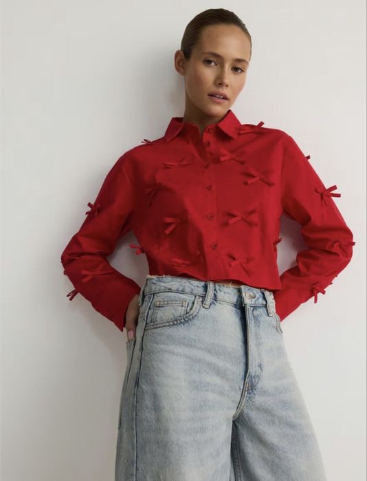 СИНЯ и ЧЕРВЕНА риза от Reserved - нова с етикет