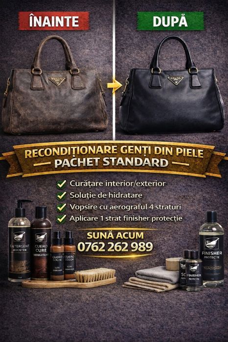 Recondiționare  piele - genți de lux | Chanel LV Gucci Dior Hermes