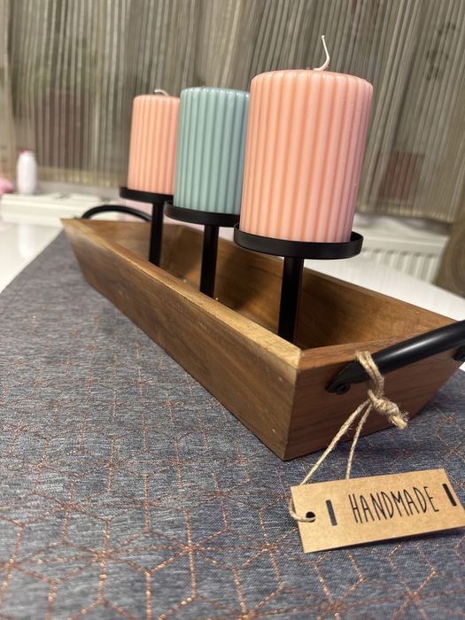 Suport lumanari din lemn