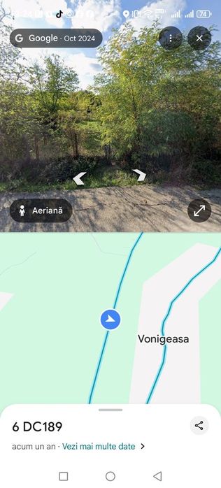 Vând teren intravilan, cu casa bătrânească.