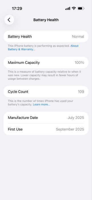 iPhone Air 256GB, Light Gold с ГАРАНЦИЯ, 100% батерия