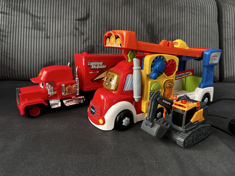 Vtech автовоз, Mcqeen Светкавицата, багер с дистанционно
