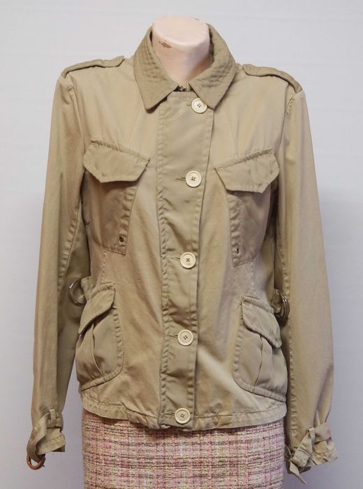 Geaca bej Moncler bumbac marimea 3