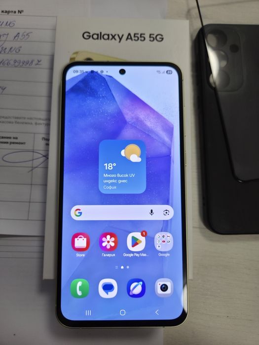 Като нов Samsung galaxy A55 128gb