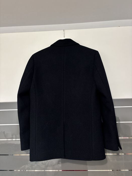 Sacou navy din 55% lana - Zara