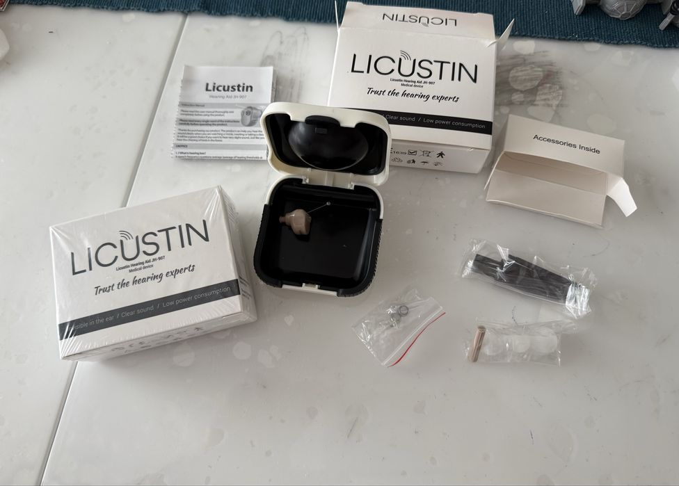 Set 2 aparate auditive Licustin JH-907 – 1 sigilat + 1 desfăcut dar nou – doar la set