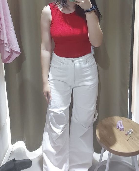 Брюки женские белые S размер бренд Selfie