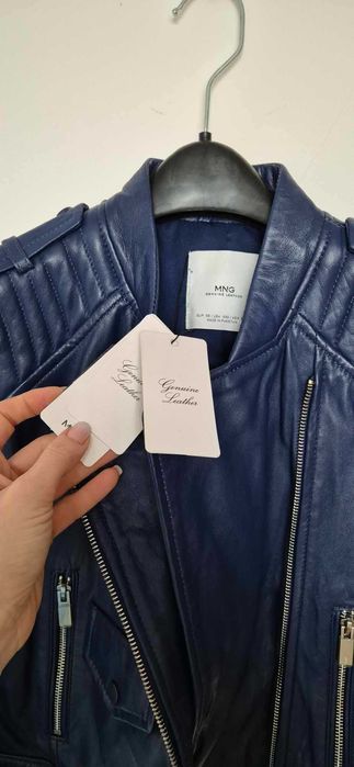 Ново кожено яке Mango , XS