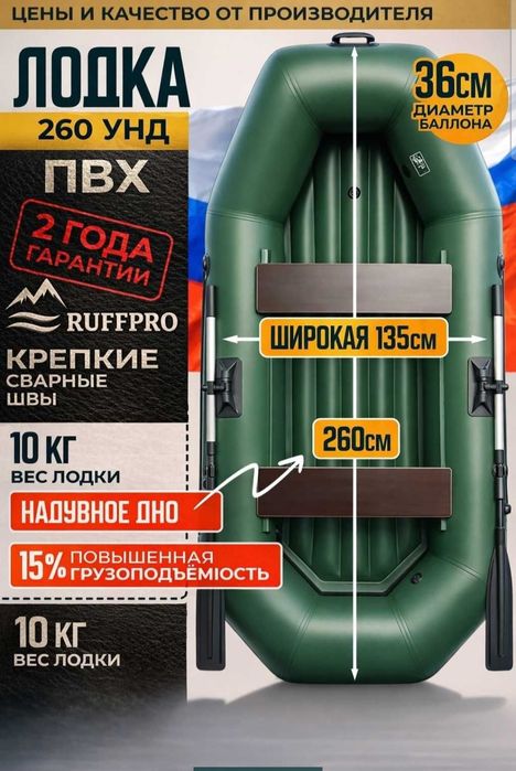 ПВХ Лодка RUFF 260НД