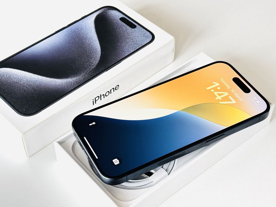 Iphone 15 Pro 256GB Blue Titanium 97% Батерия Гаранция 6 месецa