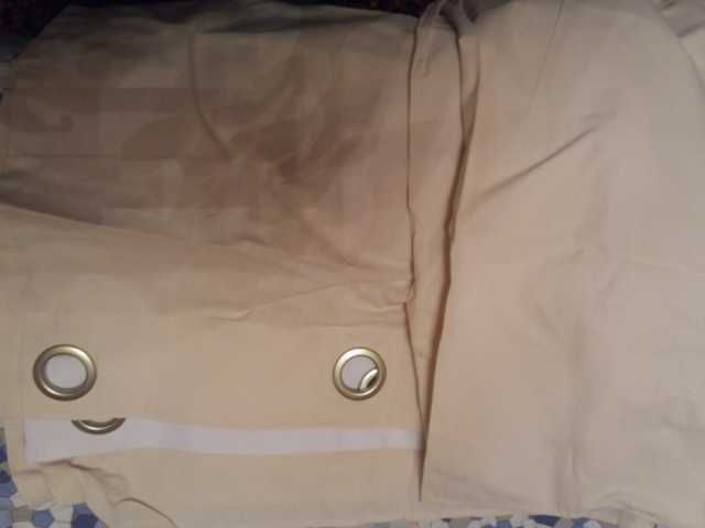 Шторы, ткань бязь, с кольцами