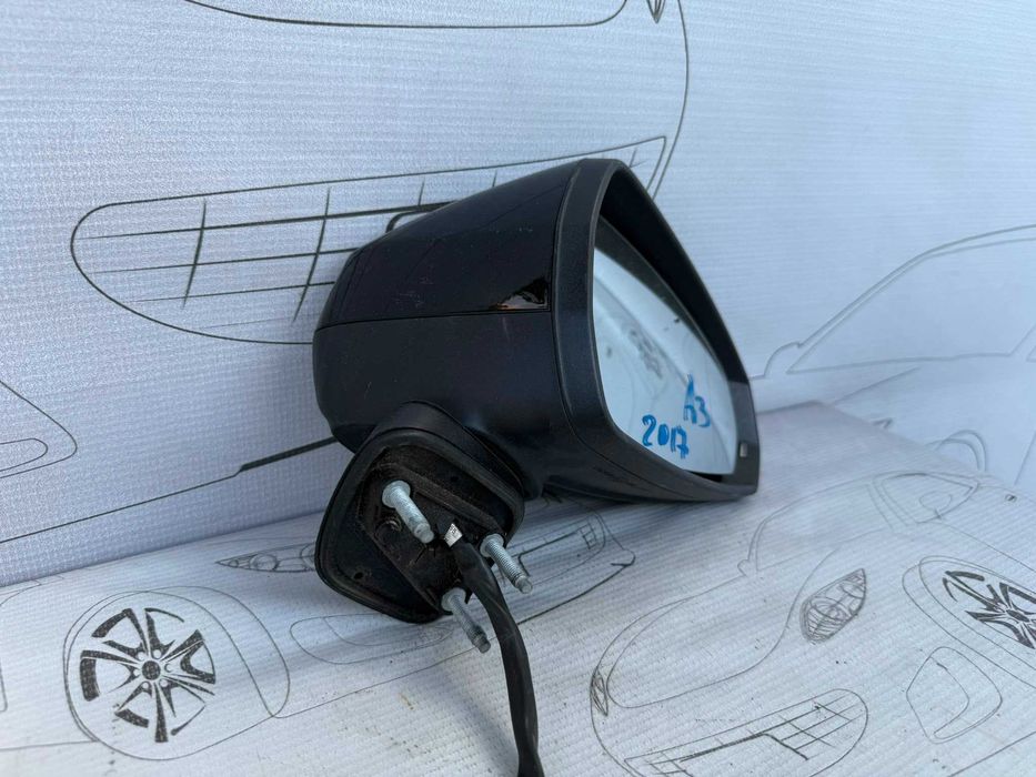 Oglindă Retrovizoare Dreaptă Electrică cu Rabatare și Semnalizare 6 Pini Audi A3 S3 8V 8V2857410F / 857410F 2017 / [2013-2019] / (5A3)