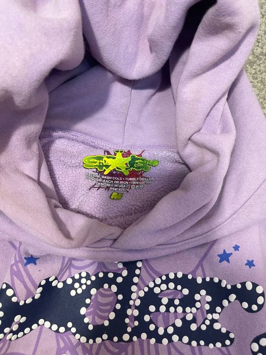 sp5der hoodie purple