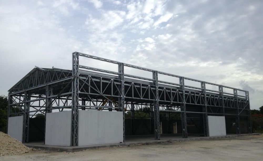 Строителство на Халета на изплащане, Метални конструкции за складове,