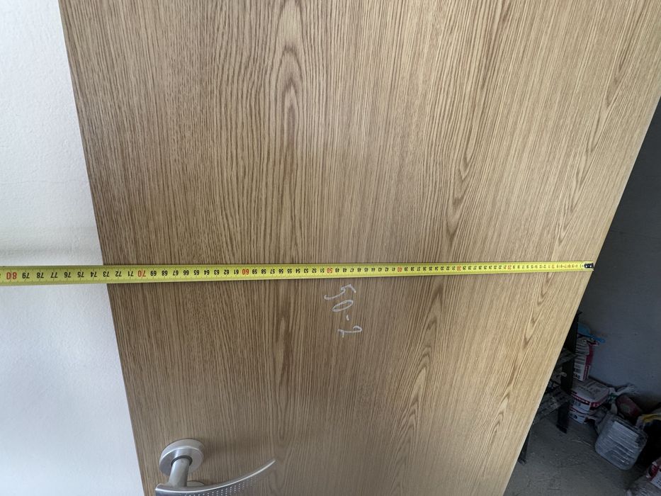 Интериорна врата – фурнир дъб, с каса и дръжка