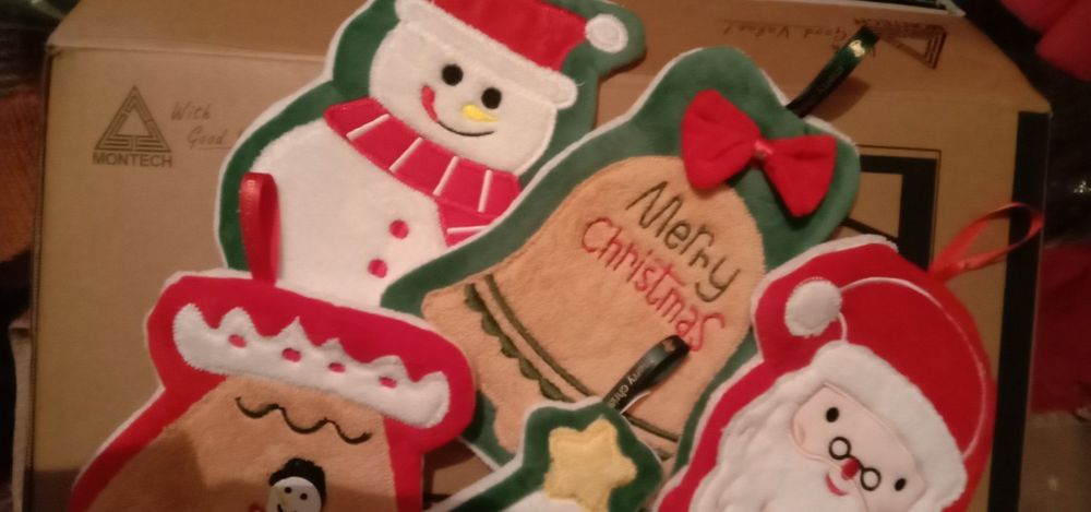 Полотенца, подарочные Новогодние прихватки Турция  смф.1-6