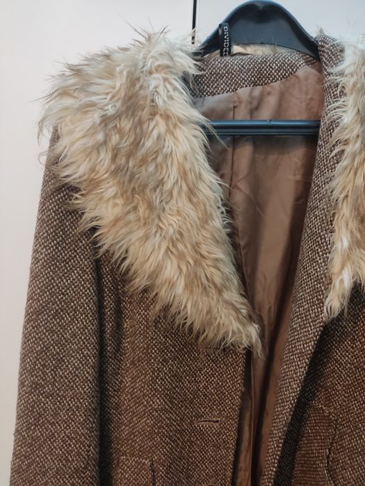 Ново палто H&M р 38 букле и червено палто  Zara  S