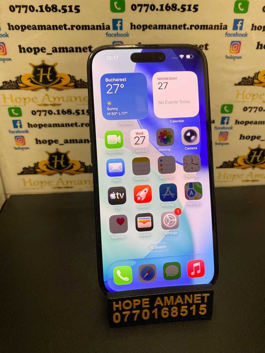 Hope Amanet P3 Iphone 16 / 128 gb / 100% baterie