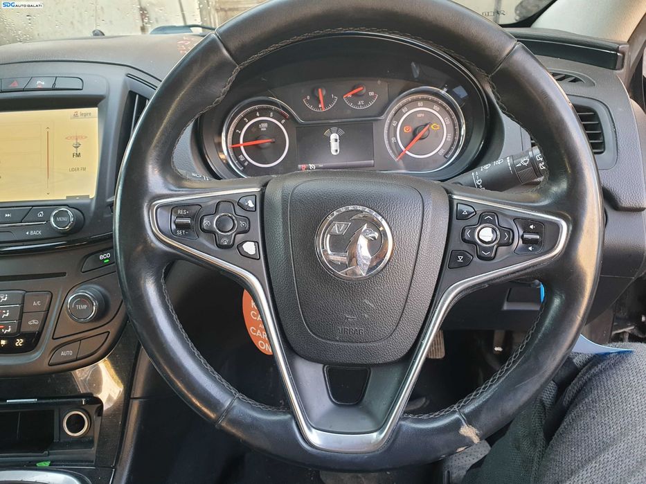 Volan Piele in 3 Spite Fara Airbag cu Comenzi Opel Insignia FL Facelift 2013 - 2017 [K6055]