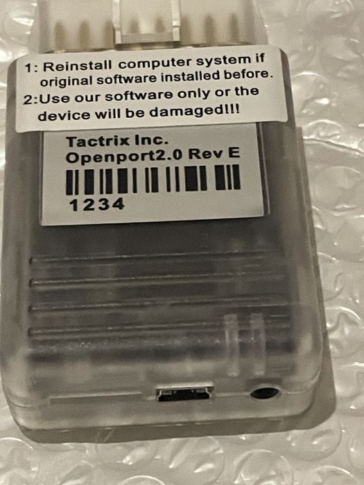 Tactrix OpenPort 2.0 J2534 + 67 in 1 Pcm Flash