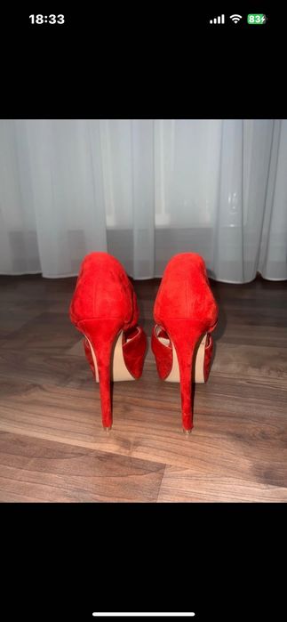 Botine / sandale cu toc și platformă