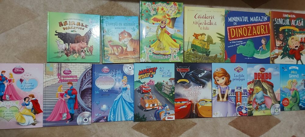 Caleasca Cenuseresei si My little pony, minnie mouse, carti activitati