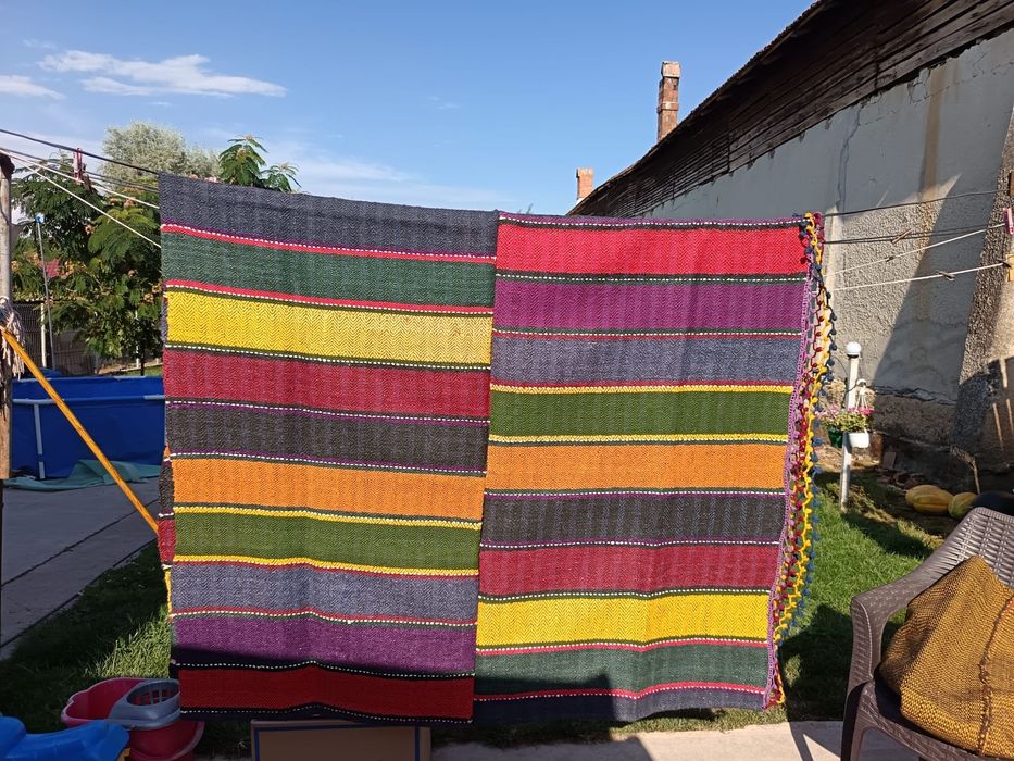 Covor tradițional cânepă și bumbac