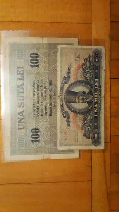 100lei BGR 1917 + 1.000lei 1947