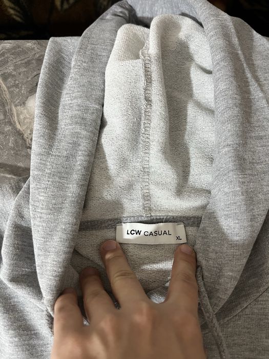 Толстовка серого цвета ХЛ