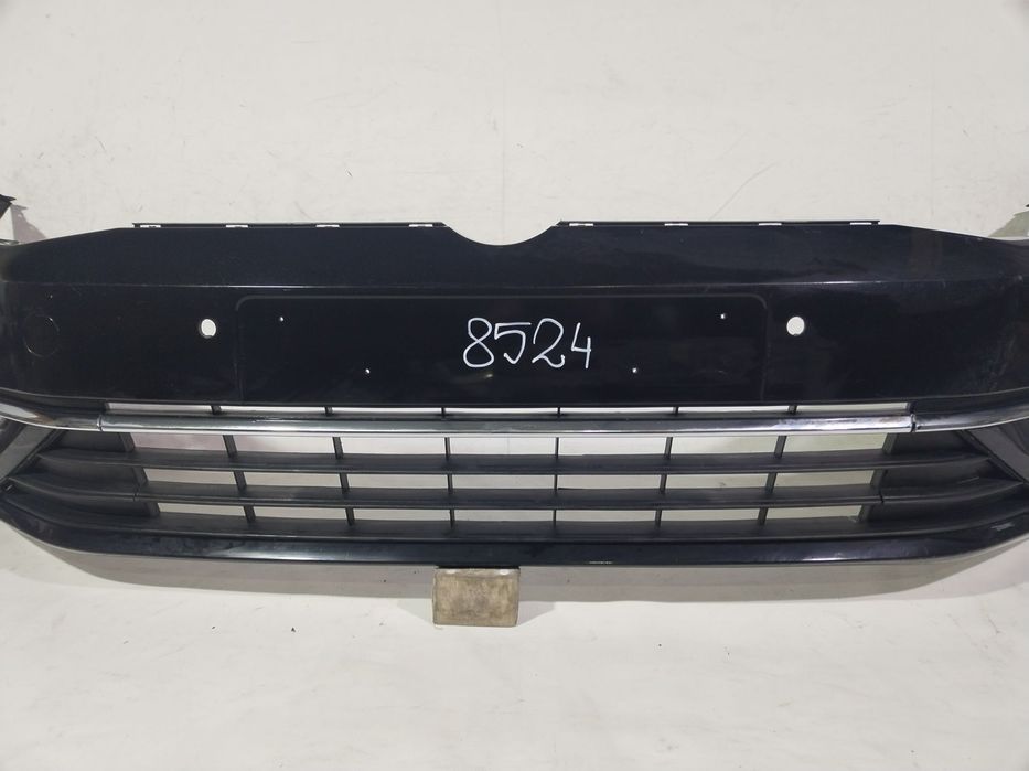 Bara fata VW Golf 7 VII, facelift, 2017, 2018, 2019, 2020, cod origine OE 5G0807221FL, cu gauri pentru spalatori faruri si senzori de parcare (6).