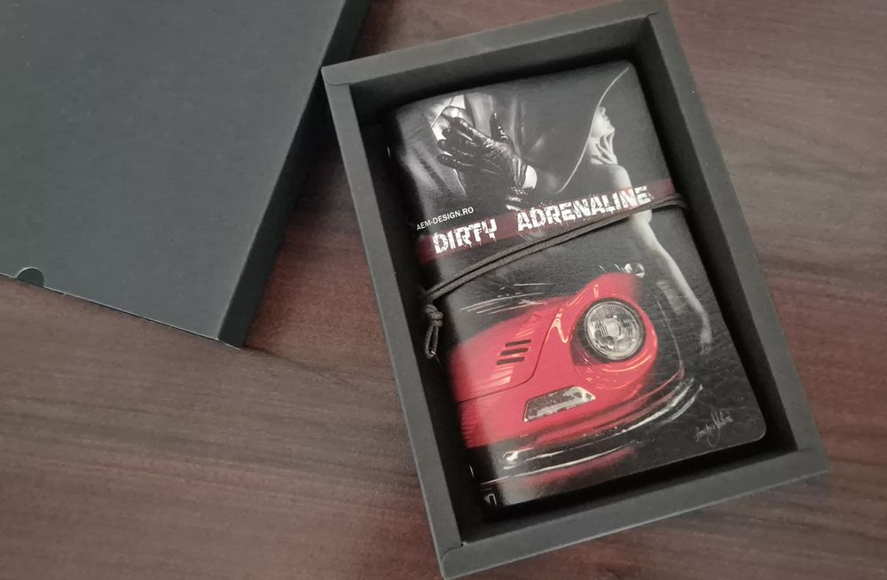 Agenda piele A6 Ferrari Dino binder personalizata